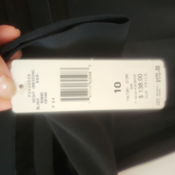 NWT JONES NEW YORK BLACK EVENING DRESS - Picture 7 of 12